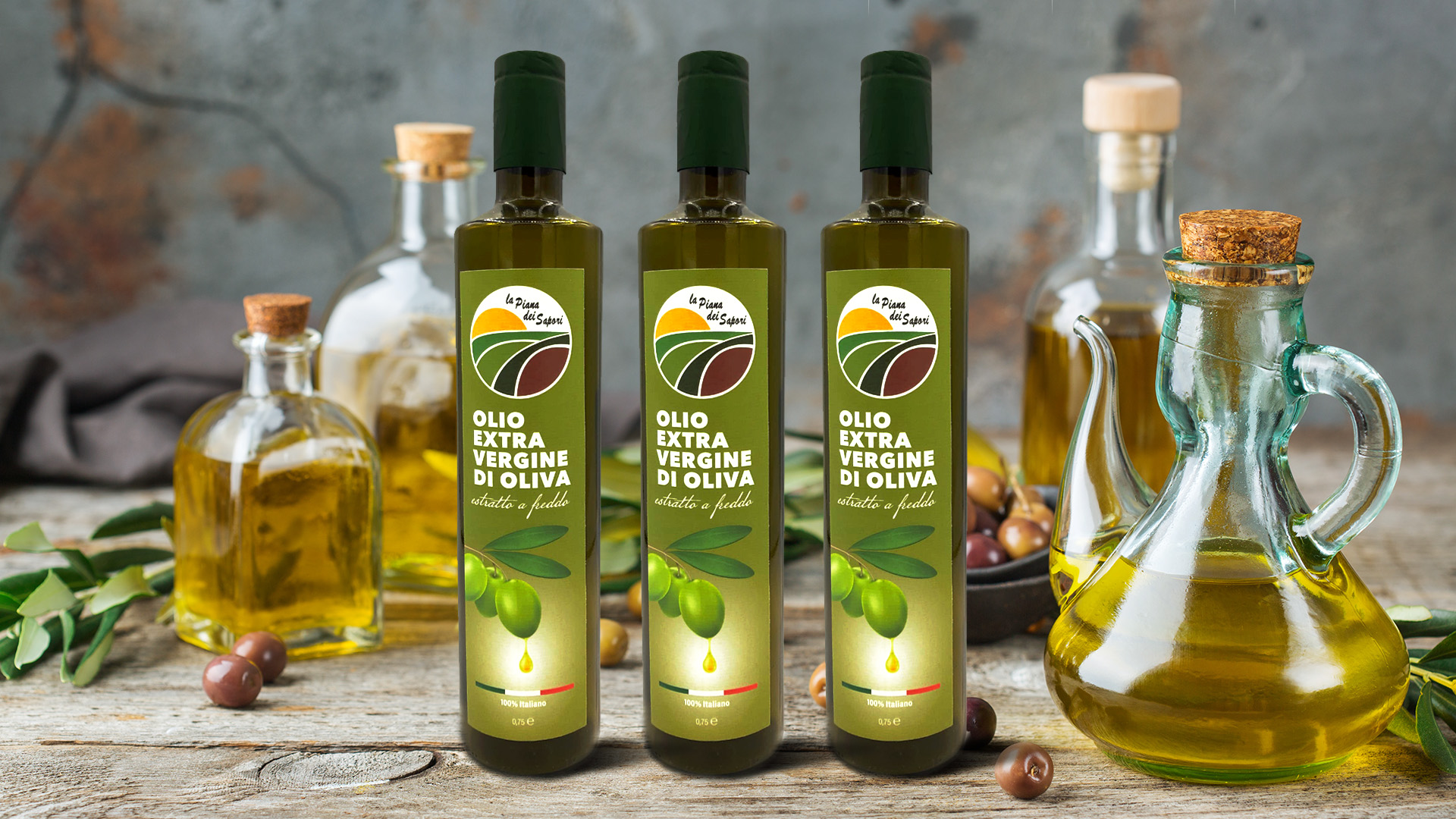confezione 3 bottiglie olio extravergine di oliva calabrese