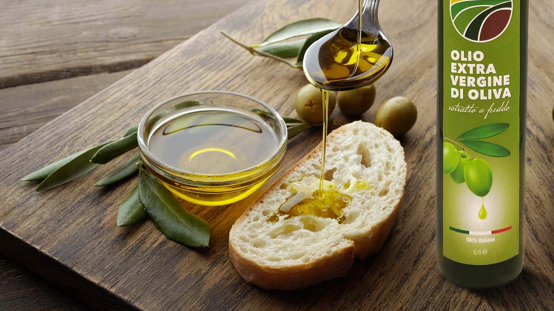 pane e olio extravergine di oliva